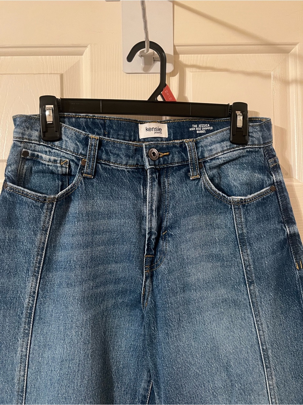 NWOT Women’s Kensie The Jessica High Rise Cropped Barrel Jeans Size 6/28 - Picture 2 of 8